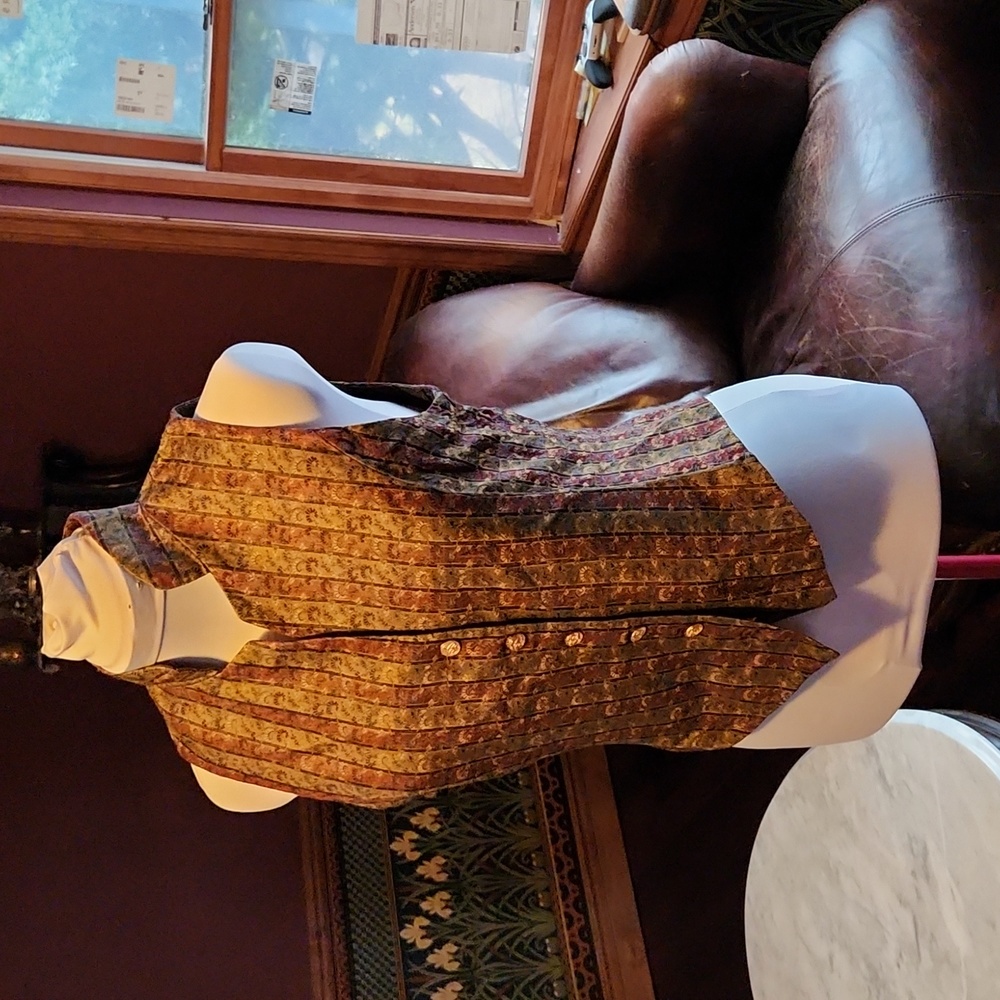 Waistcoat style silk tuxedo vest
